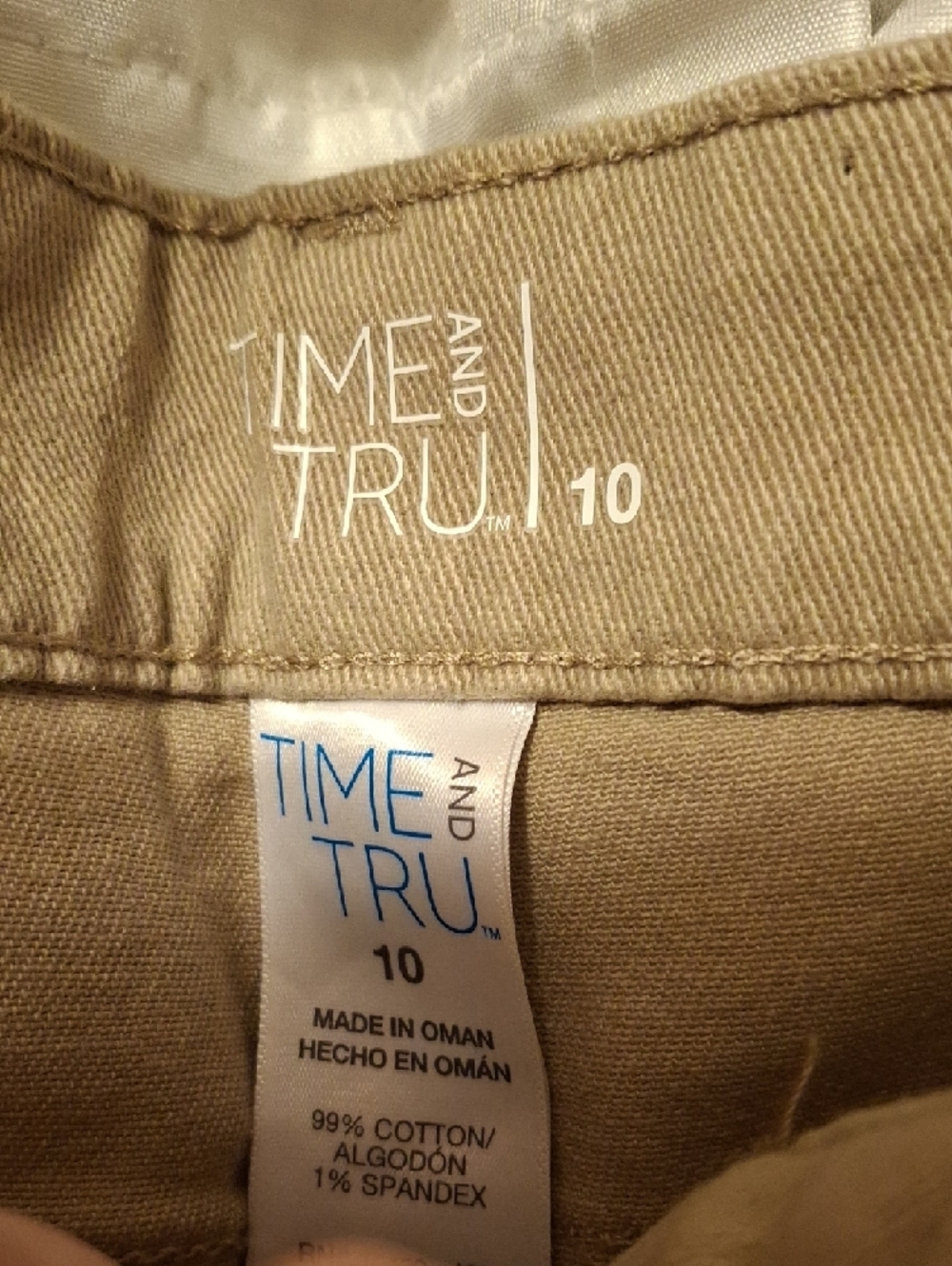 Time and Tru Tan Frayed Hem Denim Shorts - Picture 2 of 6